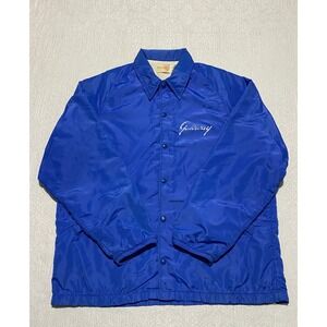 Vintage USA King Louie Pro Jacket Windbreaker L Blue Gateway Erectors Chicago